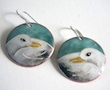 kittiwake enamel earrings